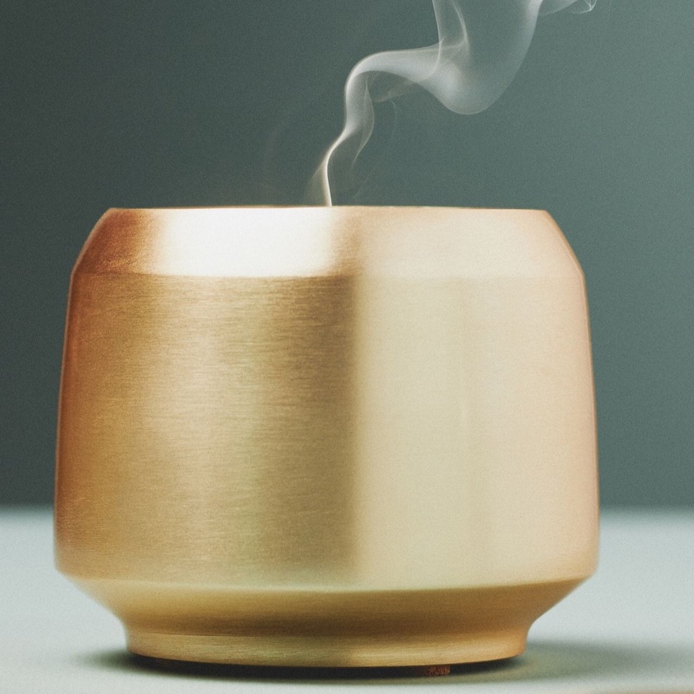 Anthropologie Gold Candle Holder - Picture 3 of 3